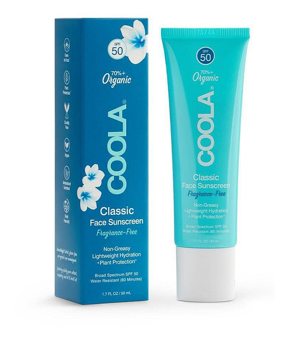 Coola Classic Face Sunscreen SPF50 Fragrance Free